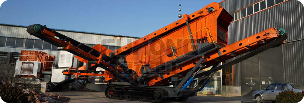 履带移动式草莓视频在线免费筛分设备